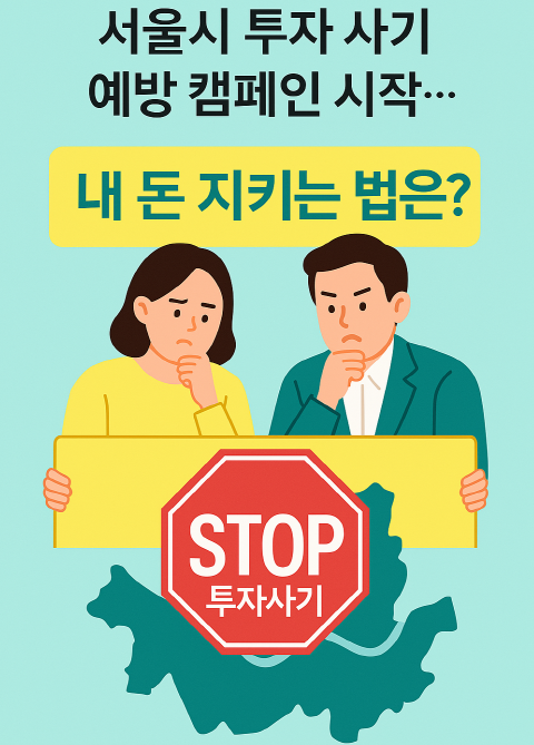 투자사기 예방 캠페인 포스터 이미지