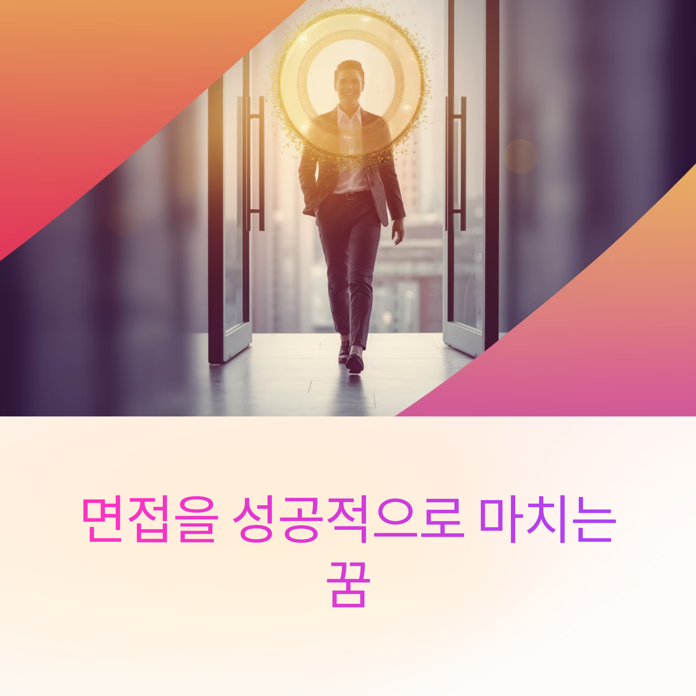 면접을 성공적으로 마치는 꿈