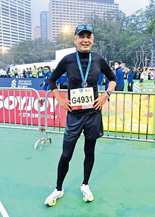 주윤발-마라톤-대회-참가