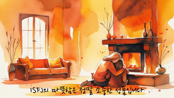 ISFJ의 따뜻함은 정말 소중한 성품입니다에 관한 그림입니다.