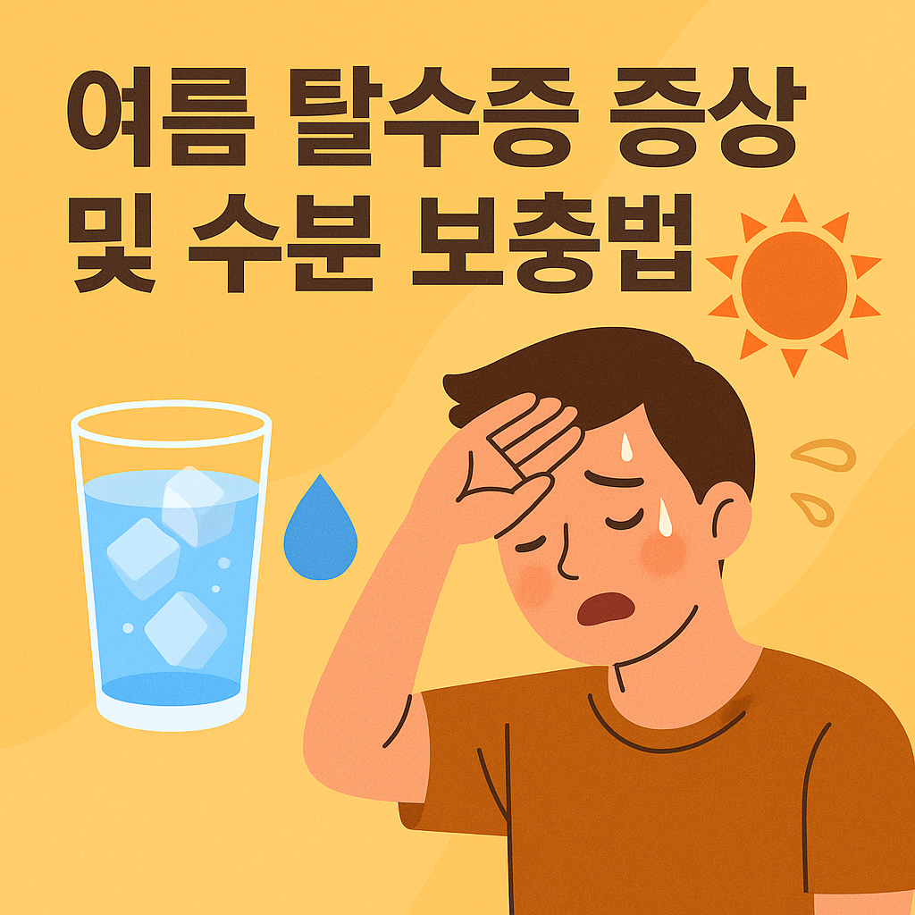 여름 탈수증 증상 및 수분 보충법