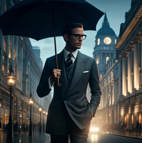 킹스맨 영화 포스터 분위기