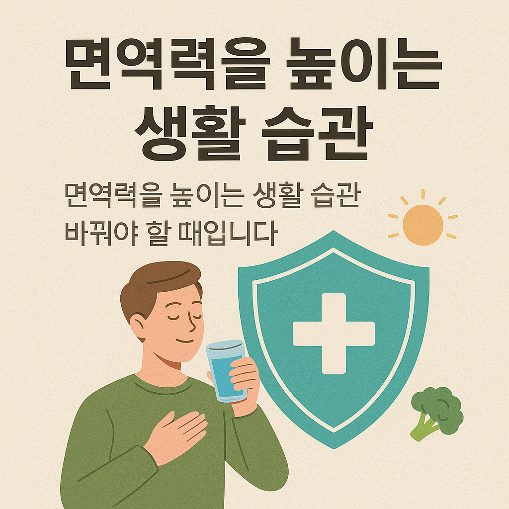 면연력 높이는 생활 변화 만들기