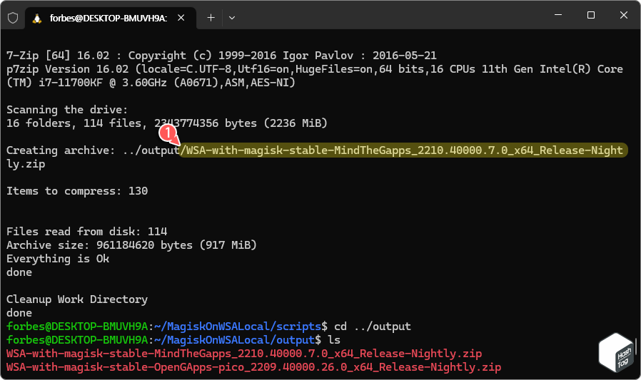 MagiskOnWSALocal 설치 패키지 다운로드