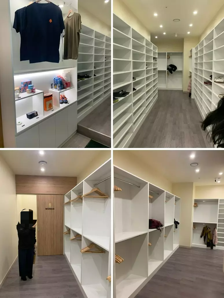 신발, 겉옷을 보관할 수 있는 장소