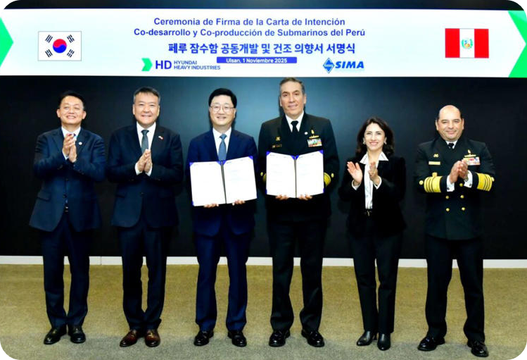 HD Hyundai Heavy Industries signs LOI with Peru [Photo source: Yonhap News]