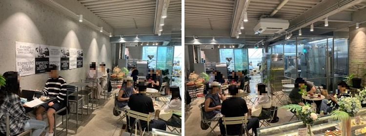 베이커리 뒤쪽 내부