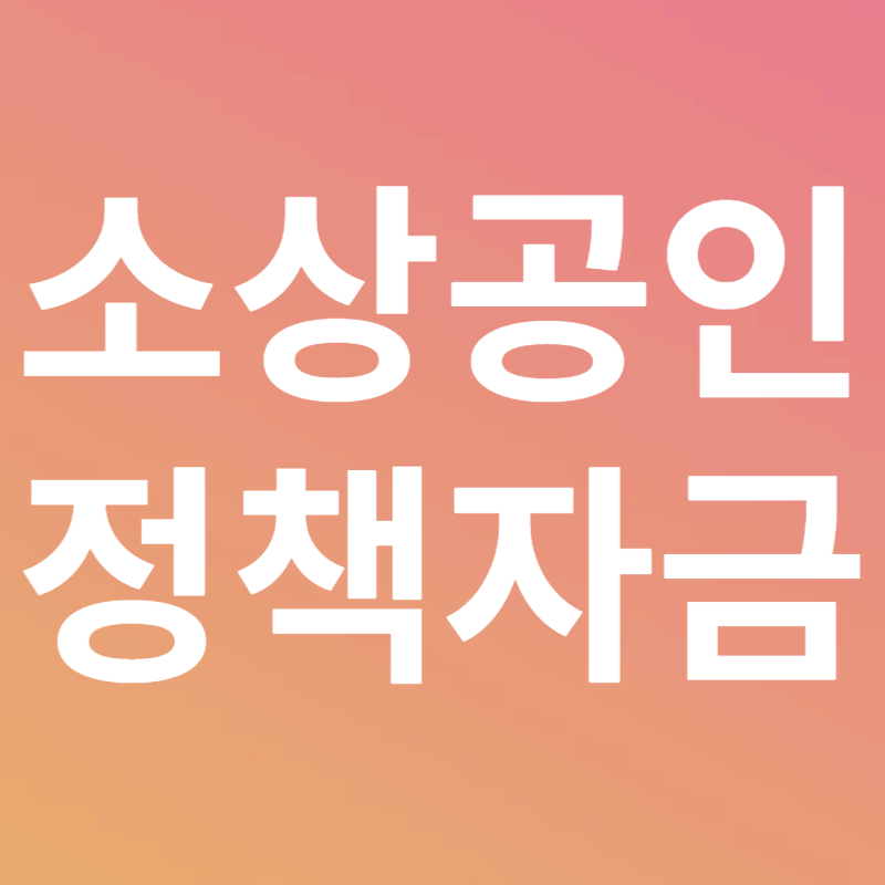 소상공인정책자금