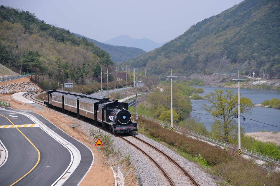 섬진강 기차마을 증기기관차