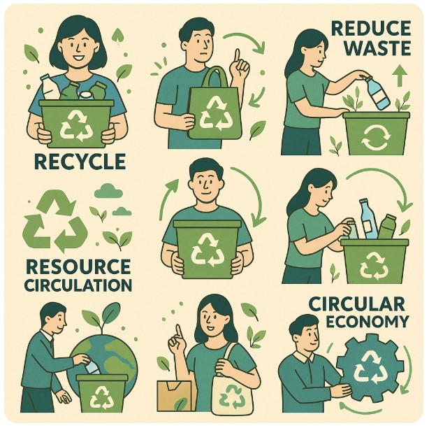 생활속 재활용 이미지