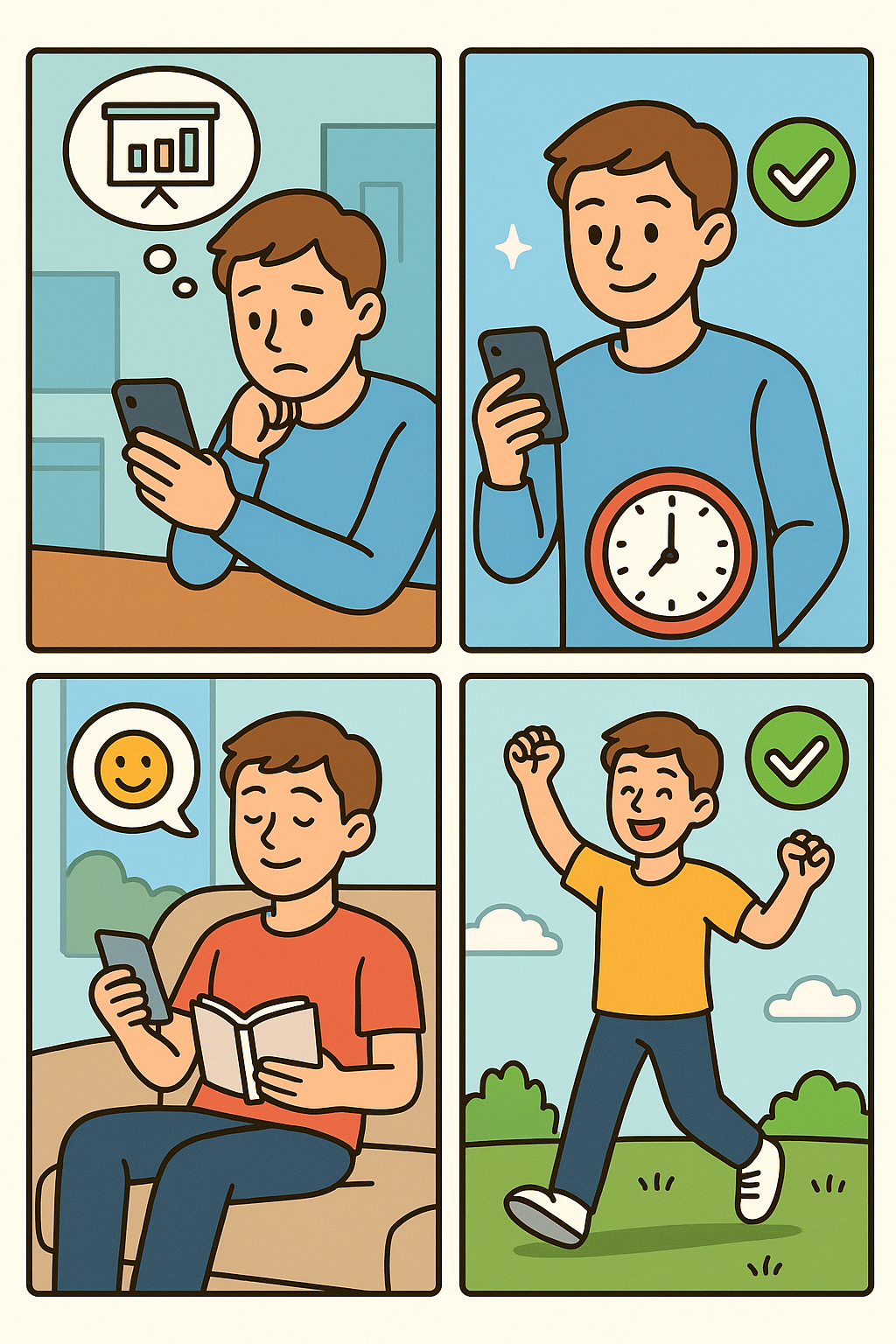 스마트폰 사용 줄이기로 생산성과 행복을 동시에 높이는 법