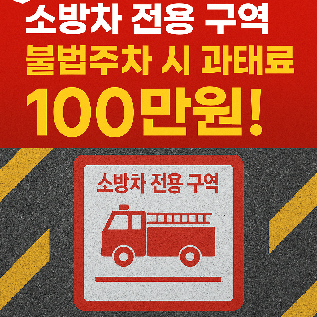 소방차 전용구역 과태료