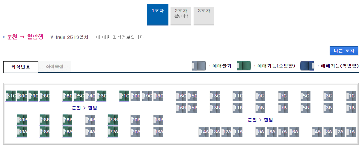 백두대간협곡열차 예매