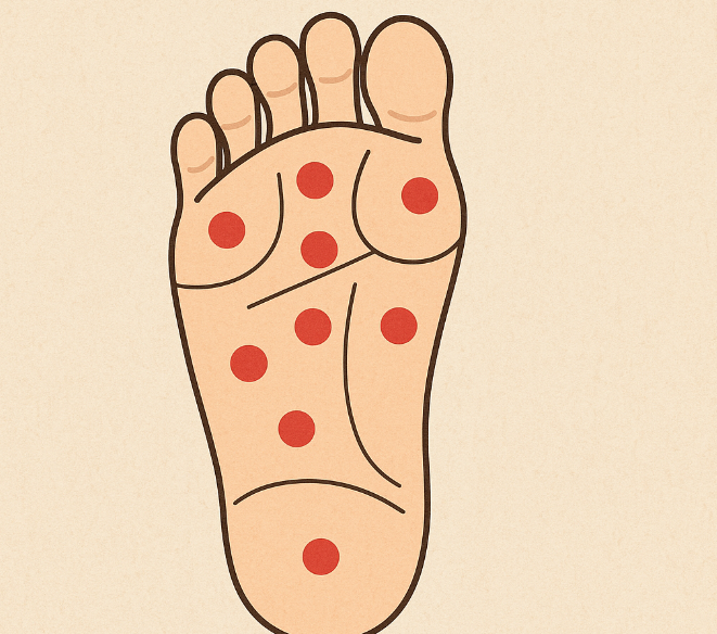 발바닥 혈자리 위치