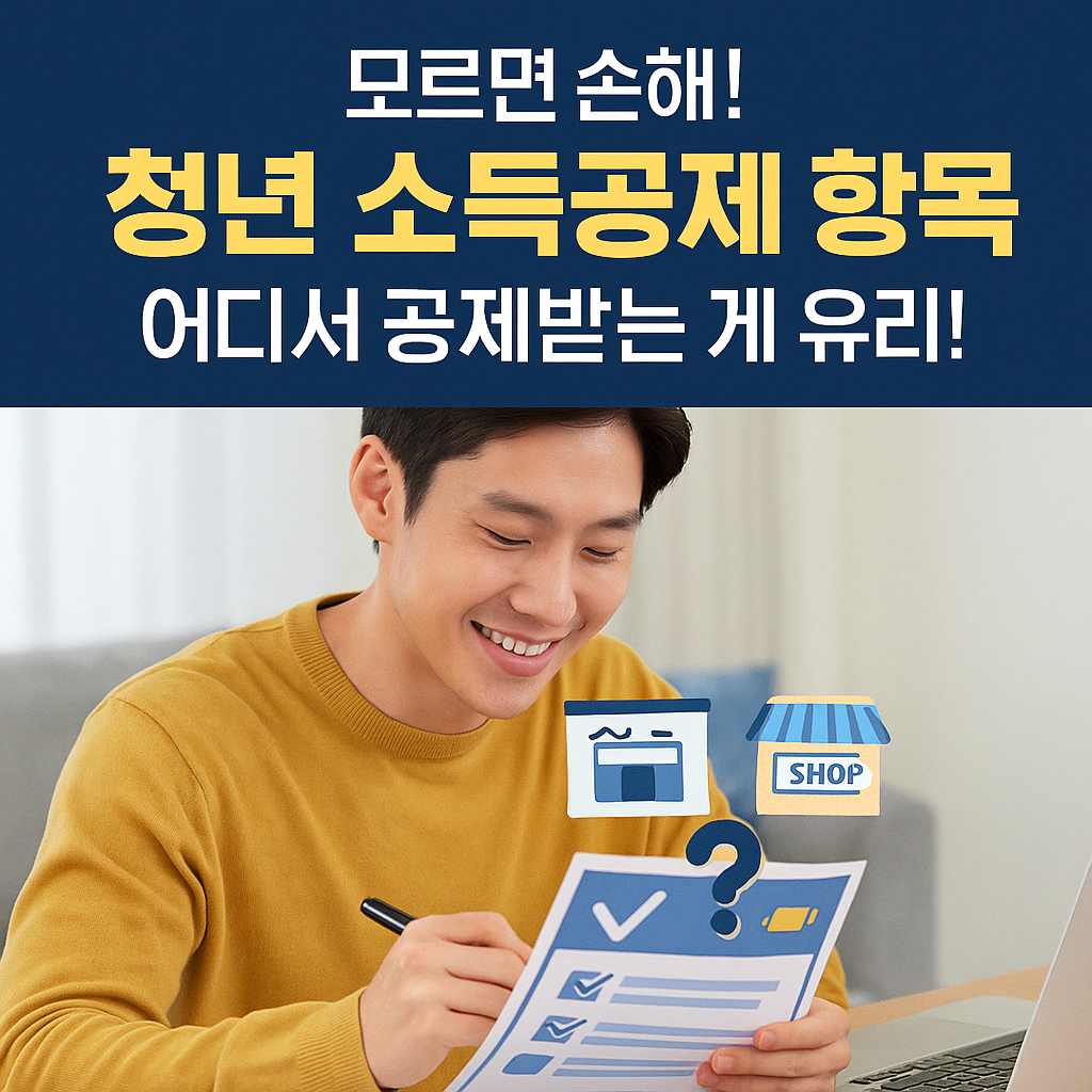 [6편] 청년 소득공제 항목 정리 – 연말정산부터 종소세까지