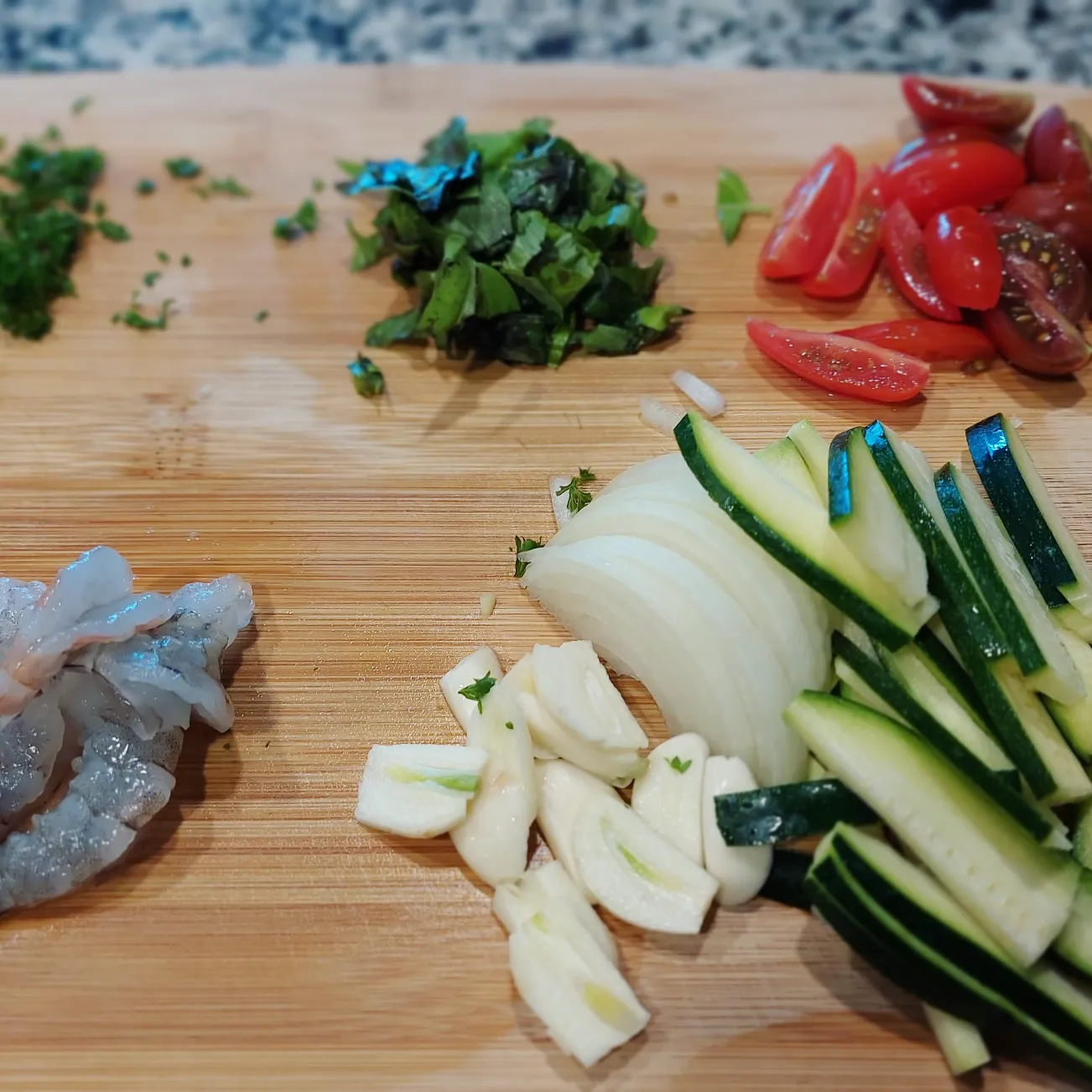 로제스파게티 재료 준비