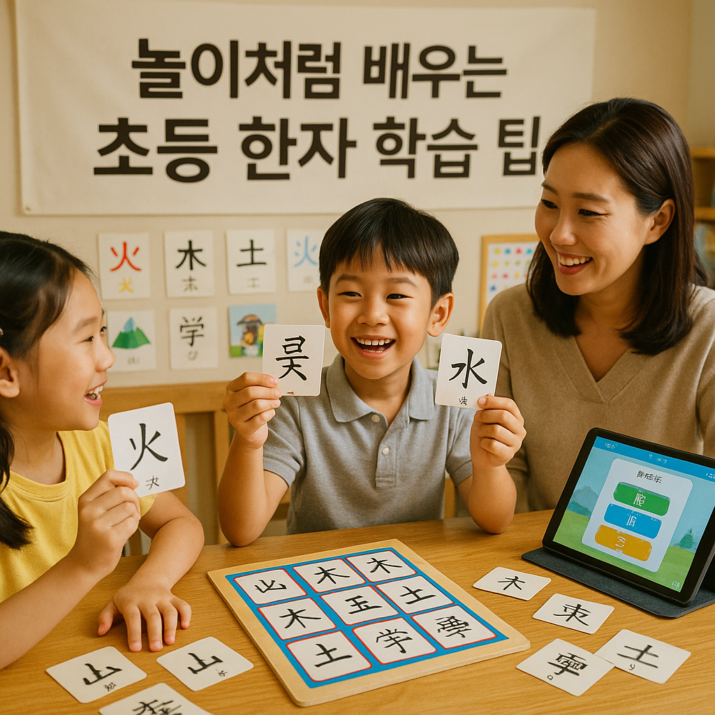 놀이처럼 배우는 초등 한자 학습 팁