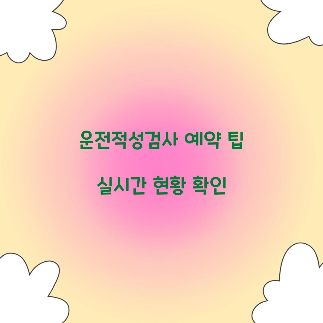 운전적성검사 예약