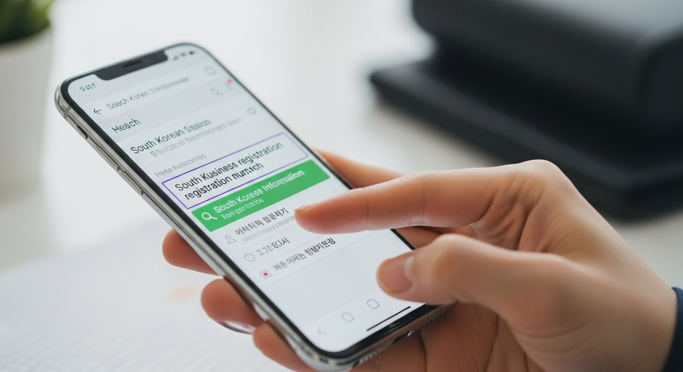 상호명으로 사업자등록번호