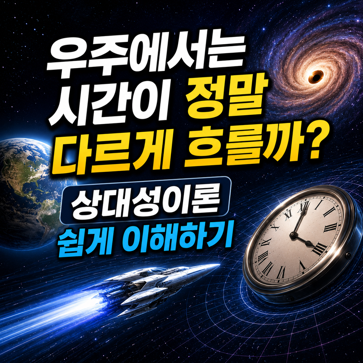 우주에서는 시간이 정말 다르게 흐를까