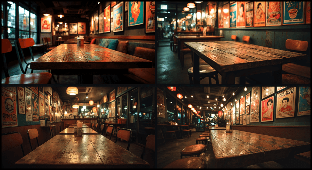 따뜻한 빈티지 세부 디테일_Midjourney 고급 실습 예시