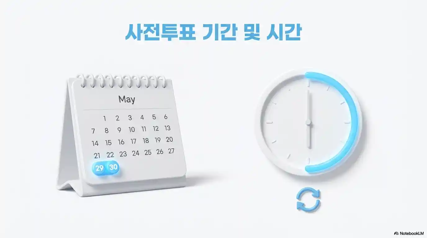 사전투표 기간과 시간