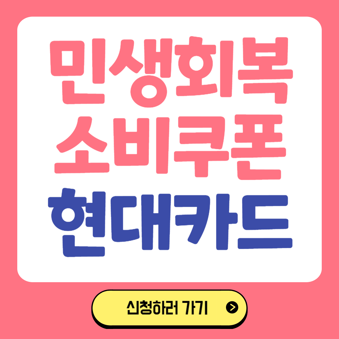 민생회복 소비쿠폰 현대카드 관련 사진