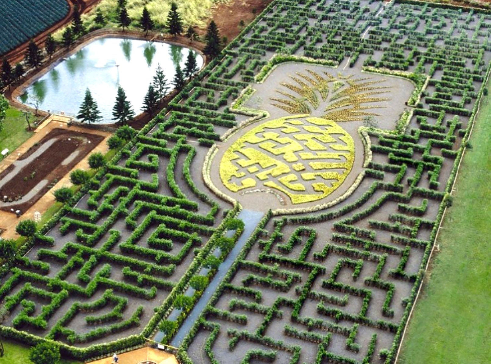 돌 플랜테이션 미로 정원