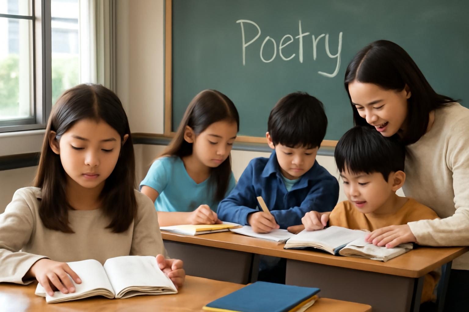 초등학생 동시 수업