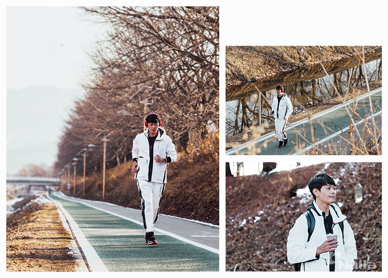 한강 변을 조깅하는 이재환 프로 모습