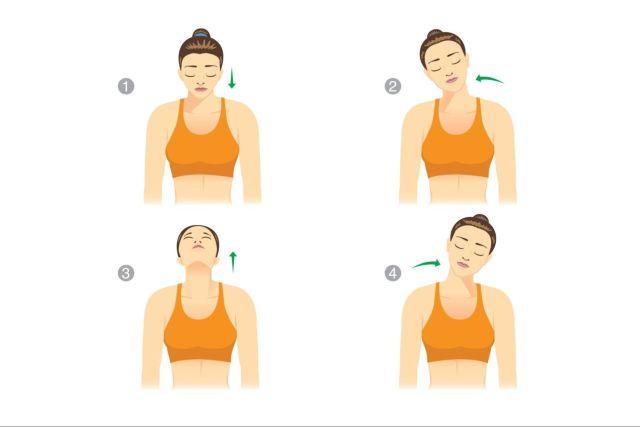 목 스트레칭 (1분)