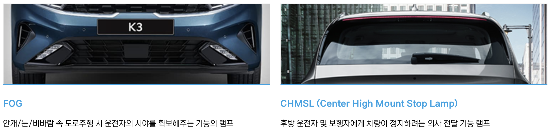 에스엘 FOG LAMP, CHMSL