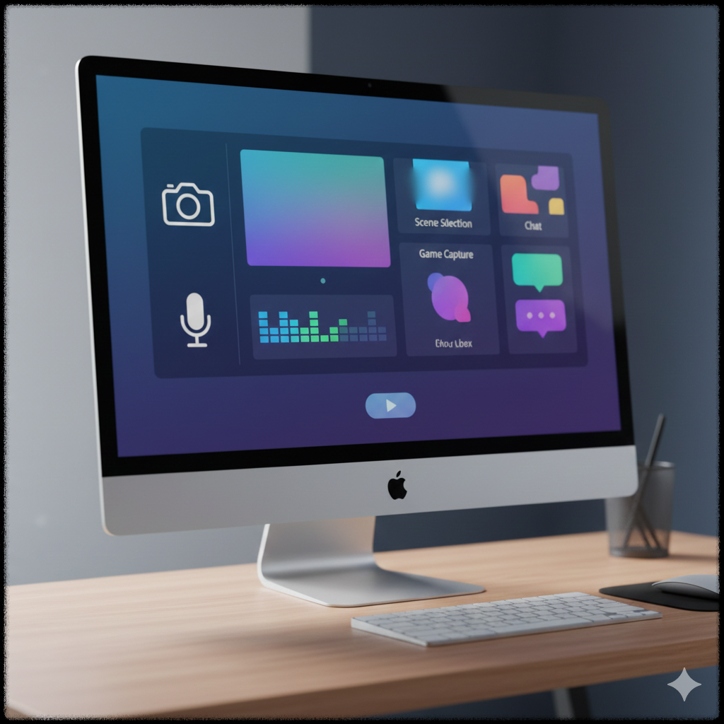 스트리밍 서비스 세팅 모습