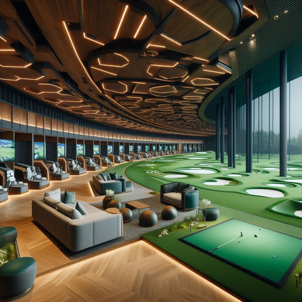 실내골프연습장 배경