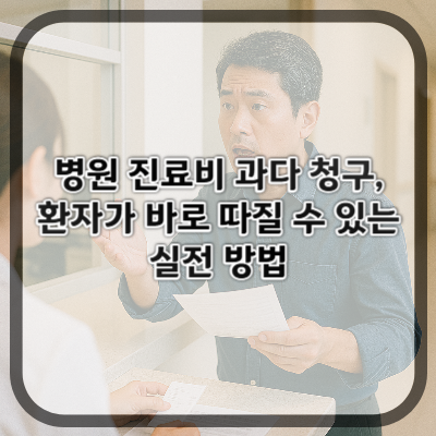 병원 진료비 과다 청구, 환자가 바로 따질 수 있는 실전 방법
