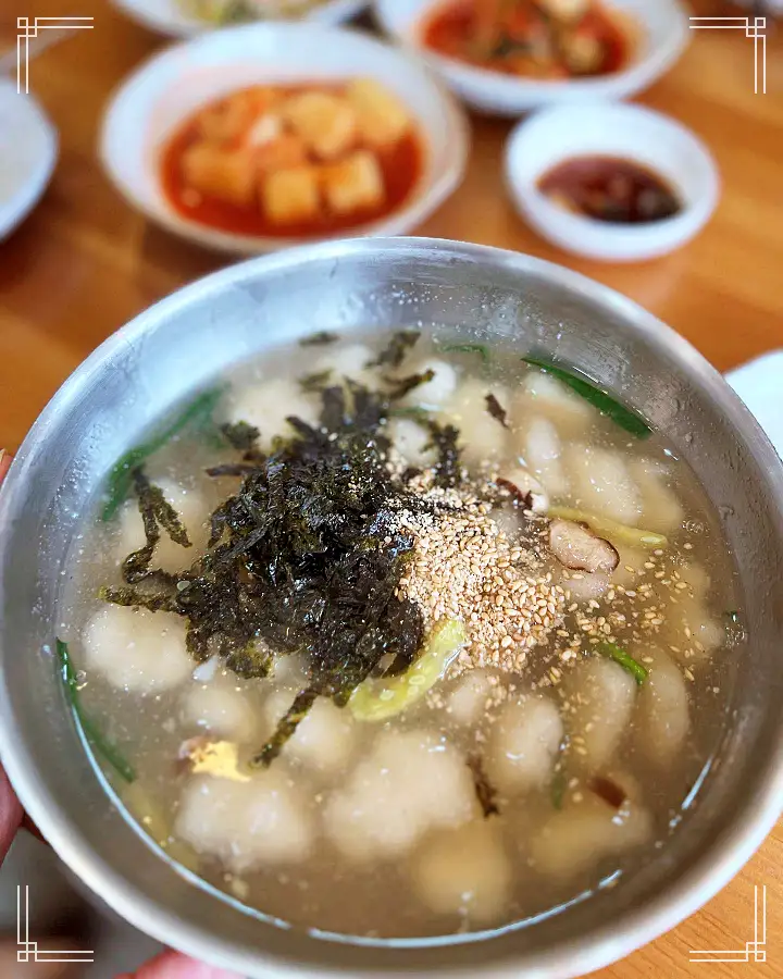 6시내고향 강릉 주문진 감자 옹심이 직접 갈아 만든 감자 100% 옹심이 얼큰한 장옹심이 장옹심이칼국수 장칼국수 맛집 오늘 방송 추천