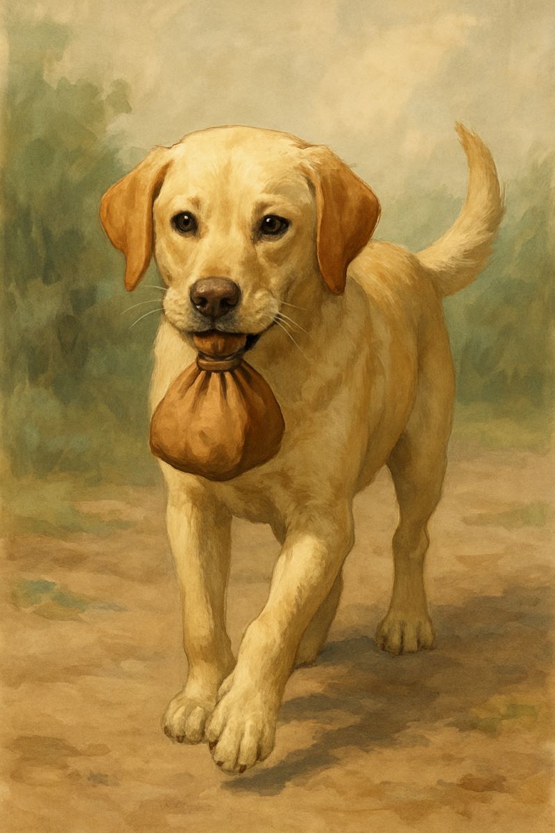 개가 물어오는 꿈 해몽 - 예기치 않은 재물운의 징조?