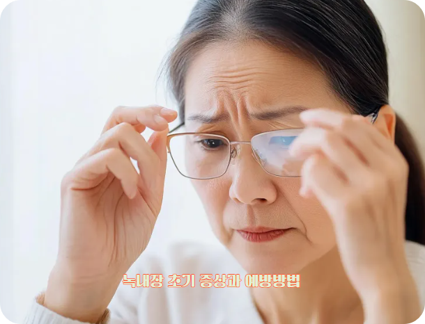 녹내장 초기 증상과 예방방법