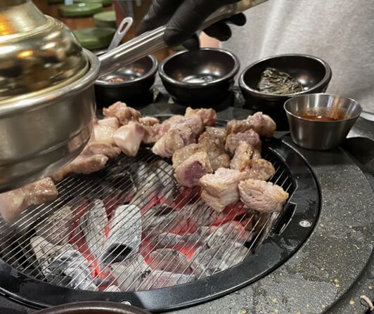 쫀득살과-목살이-어느정도-익은-사진