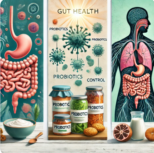 치매 예방과 장 건강의 관계
장내 미생물(왼쪽)-다양한 유익균이 포함된 건강한 장 환경은 뇌-장 축(gut-brain axis)을 통해 뇌 기능에 영향을 줍니다.
프로바이오틱스(가운데)-요거트, 김치, 케피어 등 유산균이 풍부한 음식은 장내 균형을 돕고 염증을 억제해 뇌 건강을 지킬 수 있습니다.
염증 관리(오른쪽)-장 건강이 좋아지면 전신 염증이 줄어들고, 그 결과 신경 염증도 감소해 치매 예방에 긍정적인 영향을 줍니다.