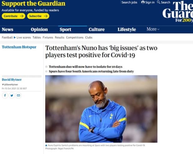 손흥민_코로나_가디언지_보도