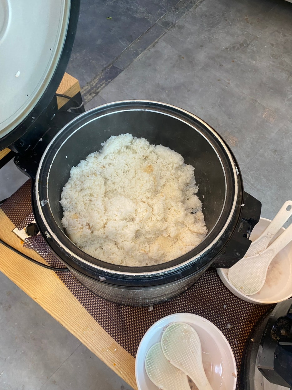 밥솥 흰쌀밥