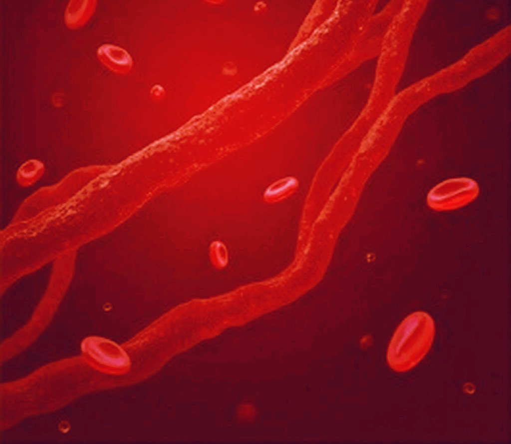 혈액이 흐르는 혈관사진