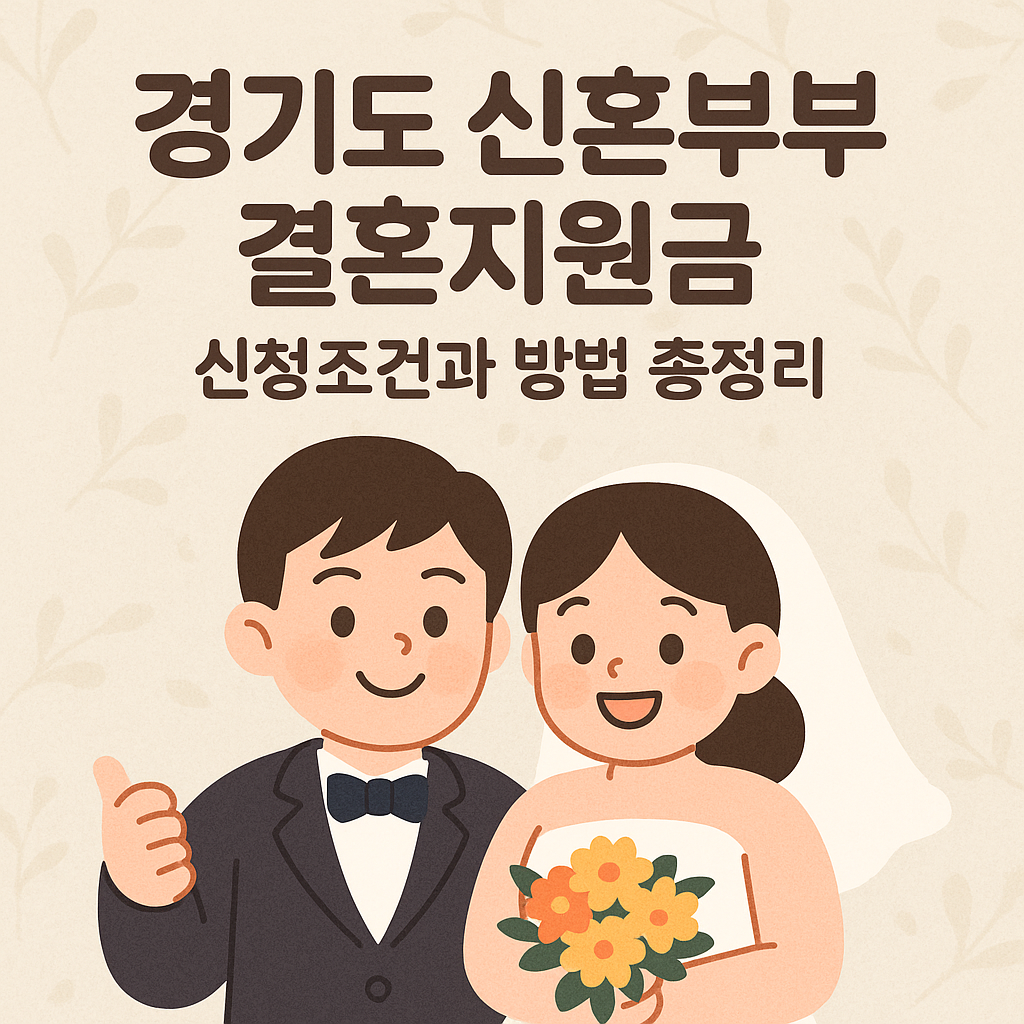 경기도 신혼부부 결혼지원금
