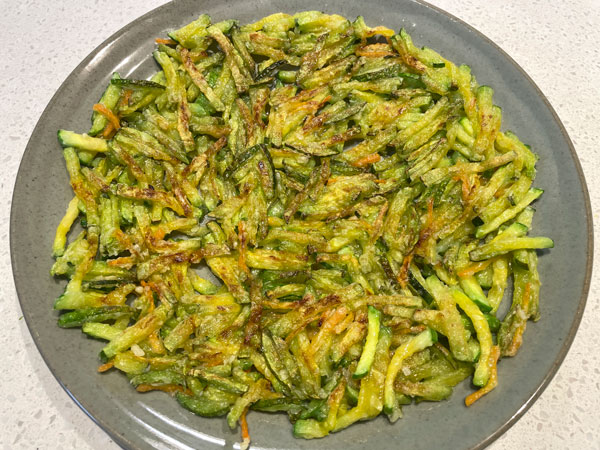 애호박채전 만들기 - 완성, 플레이팅, 맛 설명