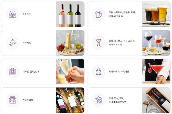 서울국제주류&와인박람회_전시품목