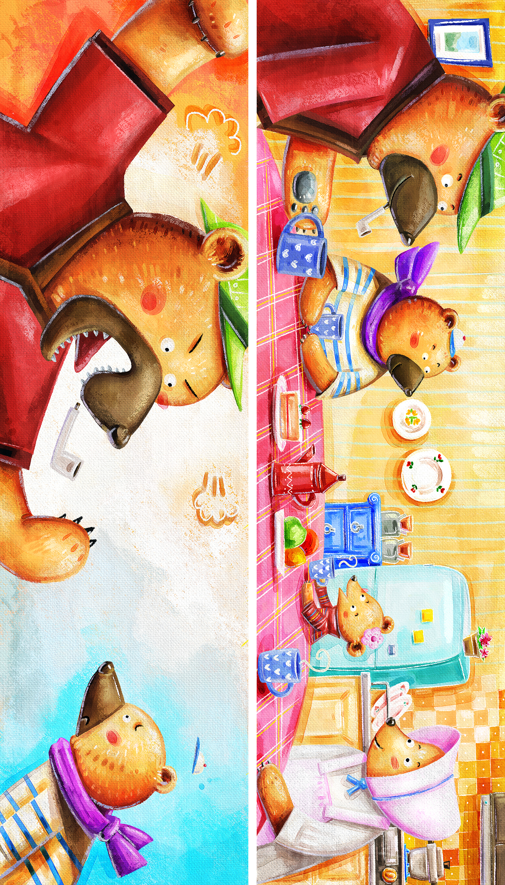 화를 내는 곰아빠