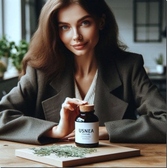 송라 추출물 복용하는 여성