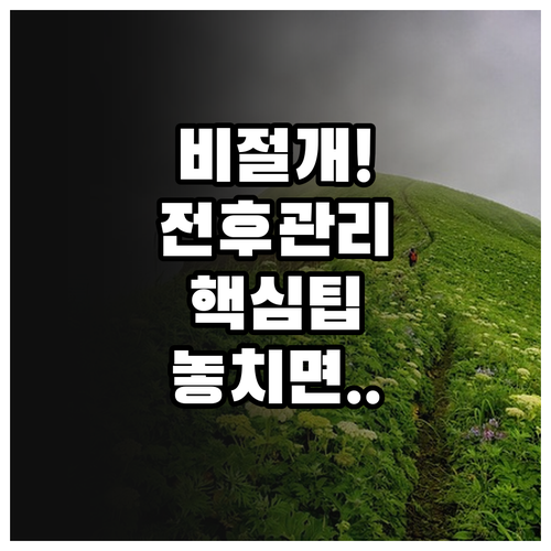 비절개 모발이식 수술 전후 관리 핵심..