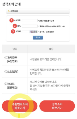 HSK 성적조회 하는법 점수 확인 사이트 시험결과 성적표